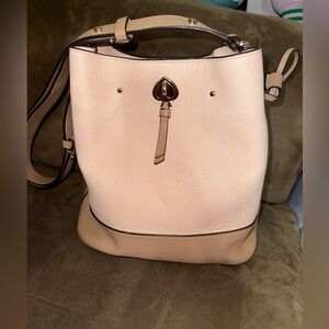 Kate Spade Marti Large Bucket Bag Pebble Leather Soft Rose